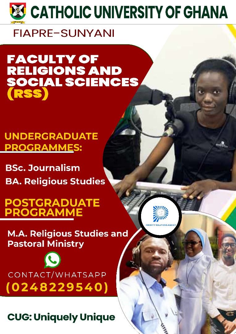Academic Pathways at Catholic University of Ghana: Journalism, Religious Studies, and More