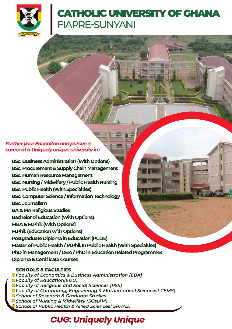 CATHOLIC UNIVERSITY OF GHANA FIAPRE-SUNYANI
